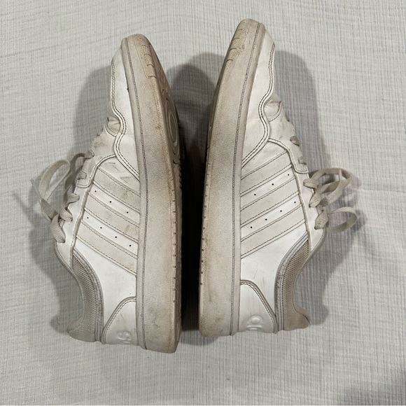 Adidas Women’s Hoops 3.0 Low Classic White Sneakers • Lace Up • Women’s 9 - Picture 6 of 10